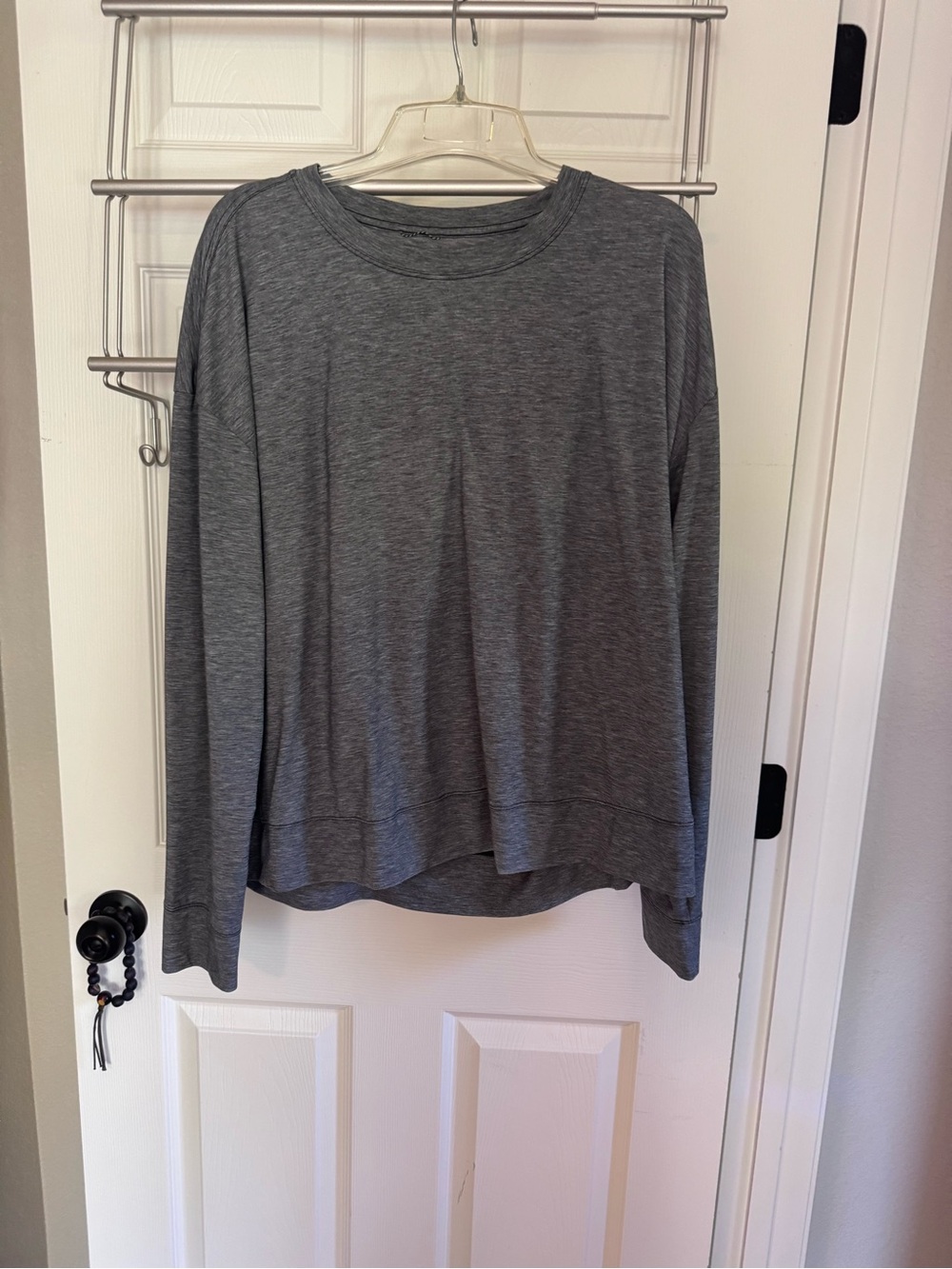 Gray Patagonia Women's Long-Sleeve Top with Twist Back Detail